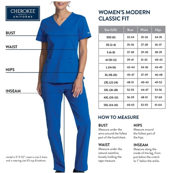 Tall - Cherokee Workwear Revolution, Drawstring Scrub Pants, Soft Stretch - Picture 9 of 11